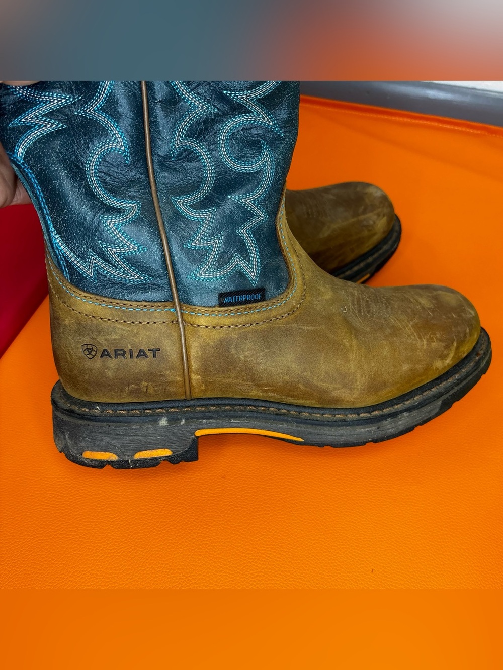 Ariat Women's WorkHog H2O Waterproof Work Boots Size 8B - Picture 10 of 13